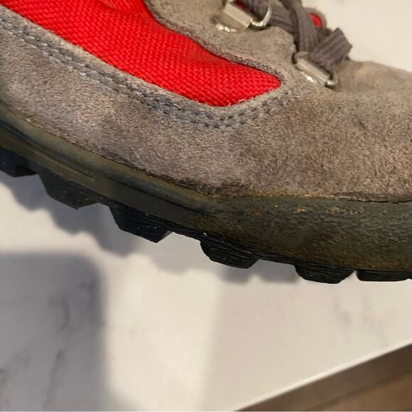 Vintage Vasque Hiking Boots Made in Italy Ankle Suede Gray Skywalk size 7.5 - Picture 11 of 15